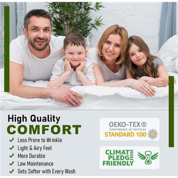 100% Cotton Split King Sheets Sets for Adjustable Bed, 5 PCs, Soft & Breathable - Picture 7 of 8